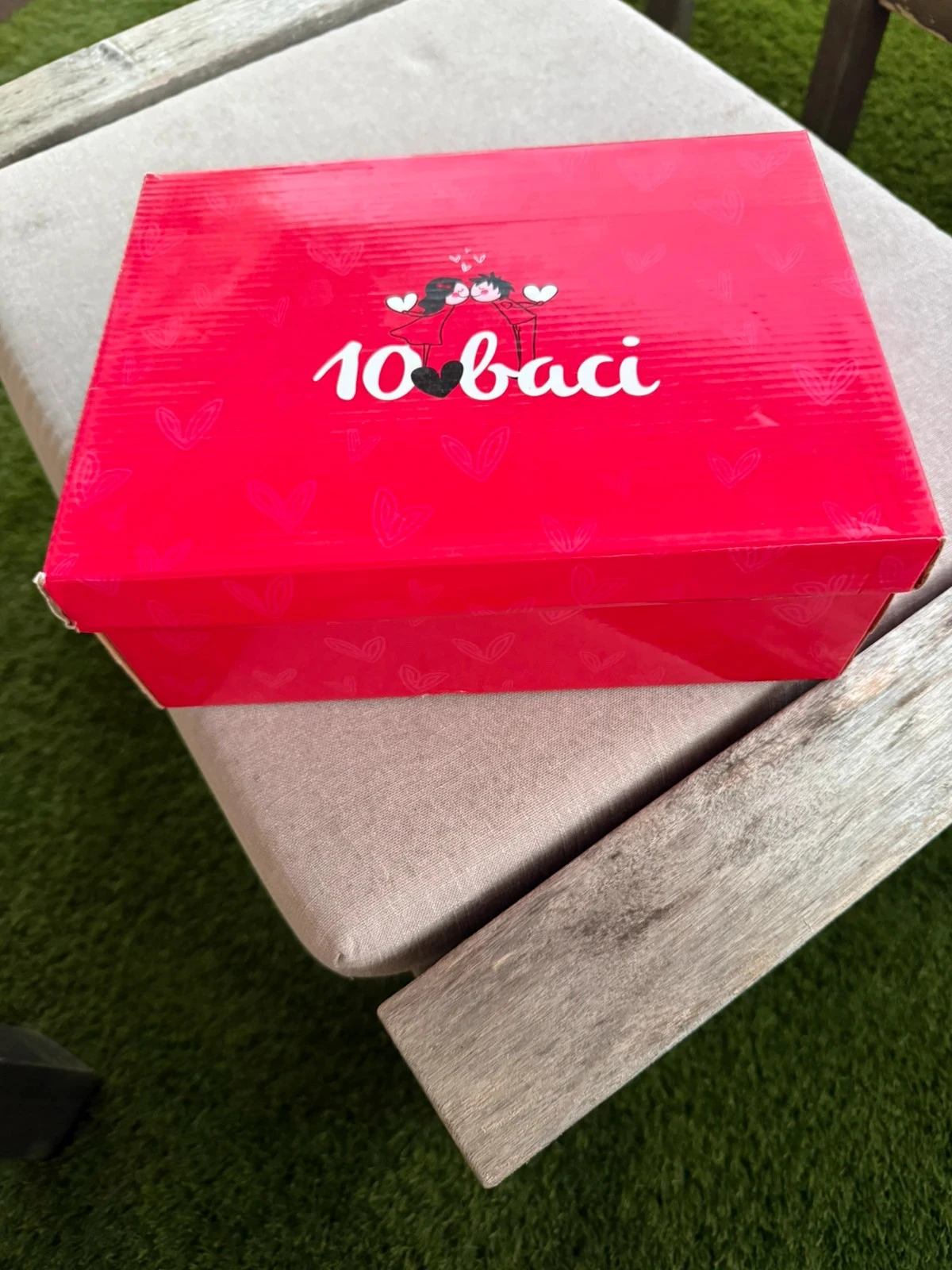 Lila en witte sportschoenen met glitterende details – photo 3